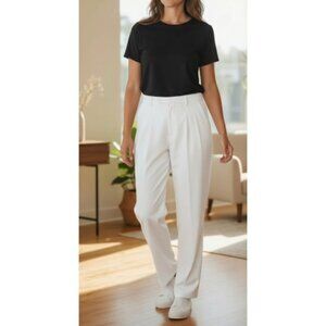 BRIGGS Petite White Dress Pants Ladies Size 14P